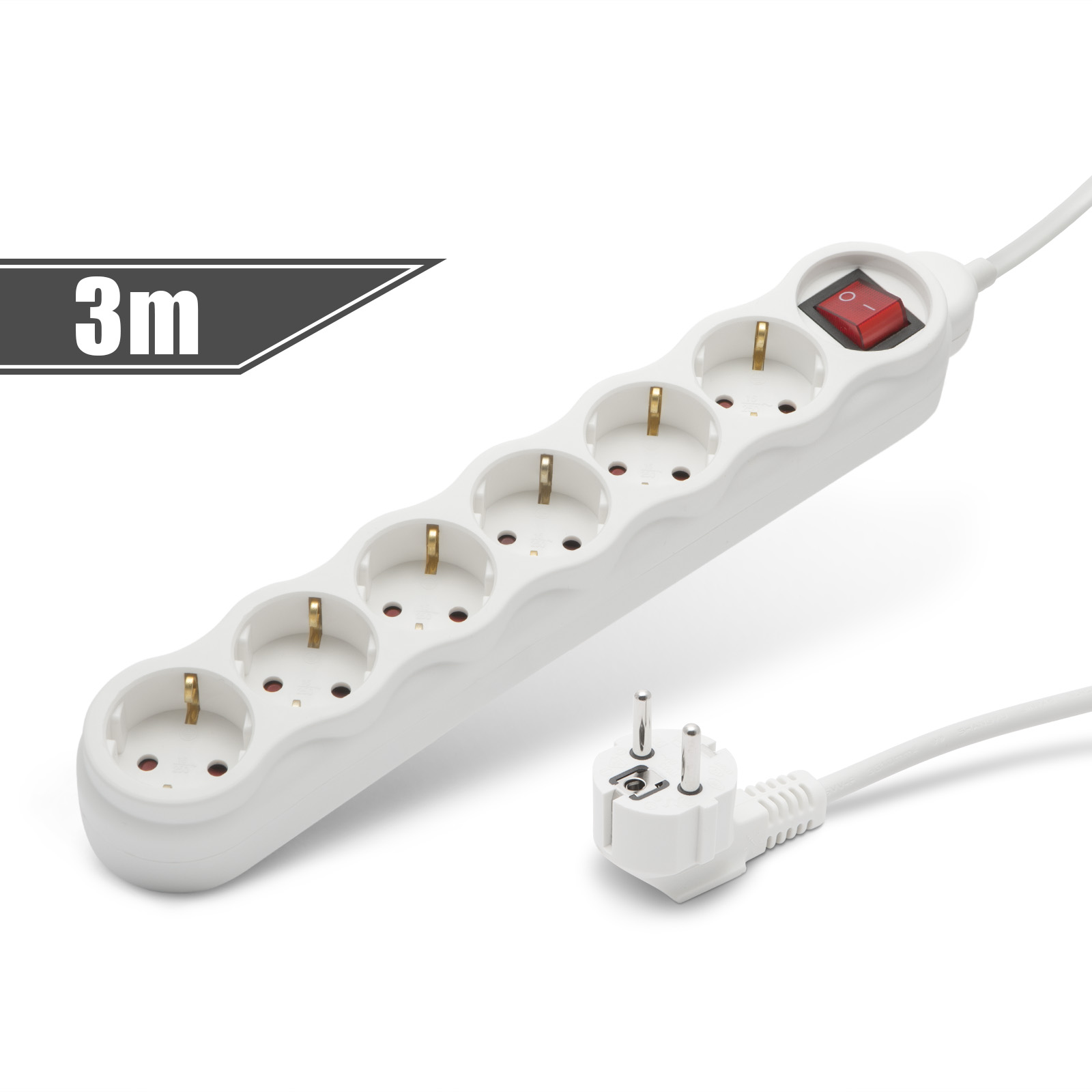 Elosztó Delight Hálózati Elosztó 6DIN 3m White