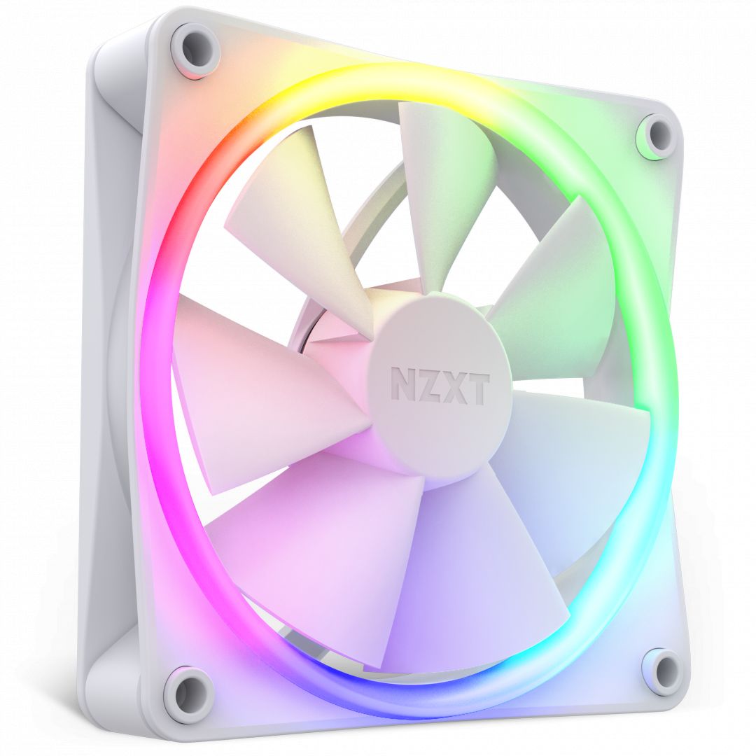 Ventilátorok, Hűtők, Előlapi panelek NZXT F120 RGB White