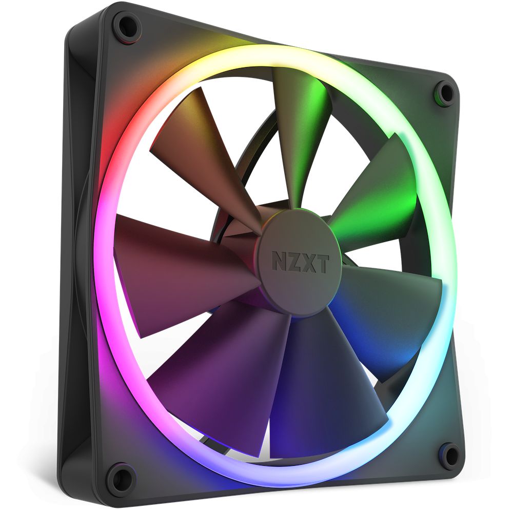 Ventilátorok, Hűtők, Előlapi panelek NZXT F140 RGB Black