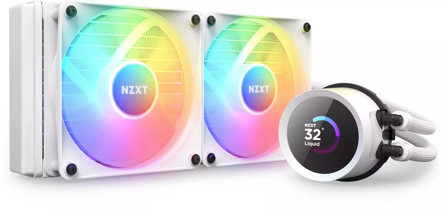Ventilátorok, Hűtők, Előlapi panelek NZXT Kraken 240 RGB White