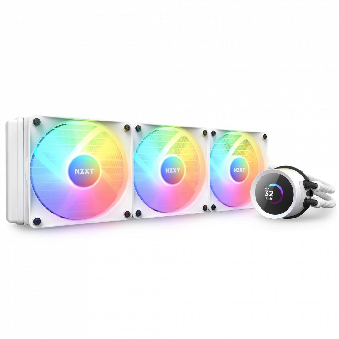 Ventilátorok, Hűtők, Előlapi panelek NZXT Kraken 360 RGB White