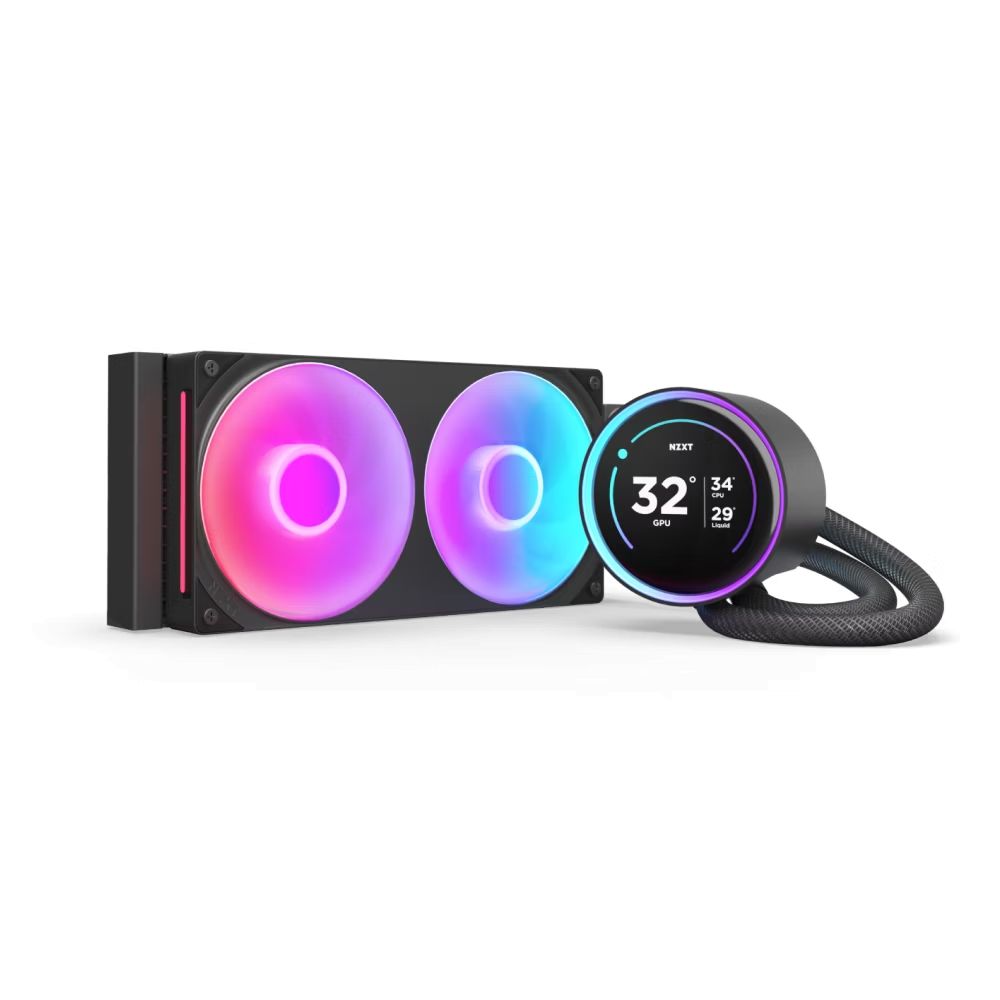 Ventilátorok, Hűtők, Előlapi panelek NZXT Kraken Elite 240 RGB (2024) Black