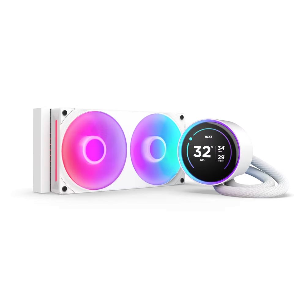 Ventilátorok, Hűtők, Előlapi panelek NZXT Kraken Elite 240 RGB (2024) White
