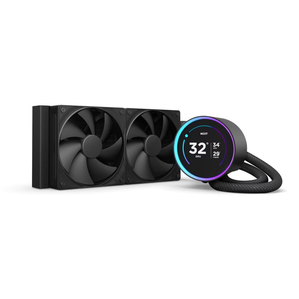 Ventilátorok, Hűtők, Előlapi panelek NZXT Kraken Elite 240 V2 Black