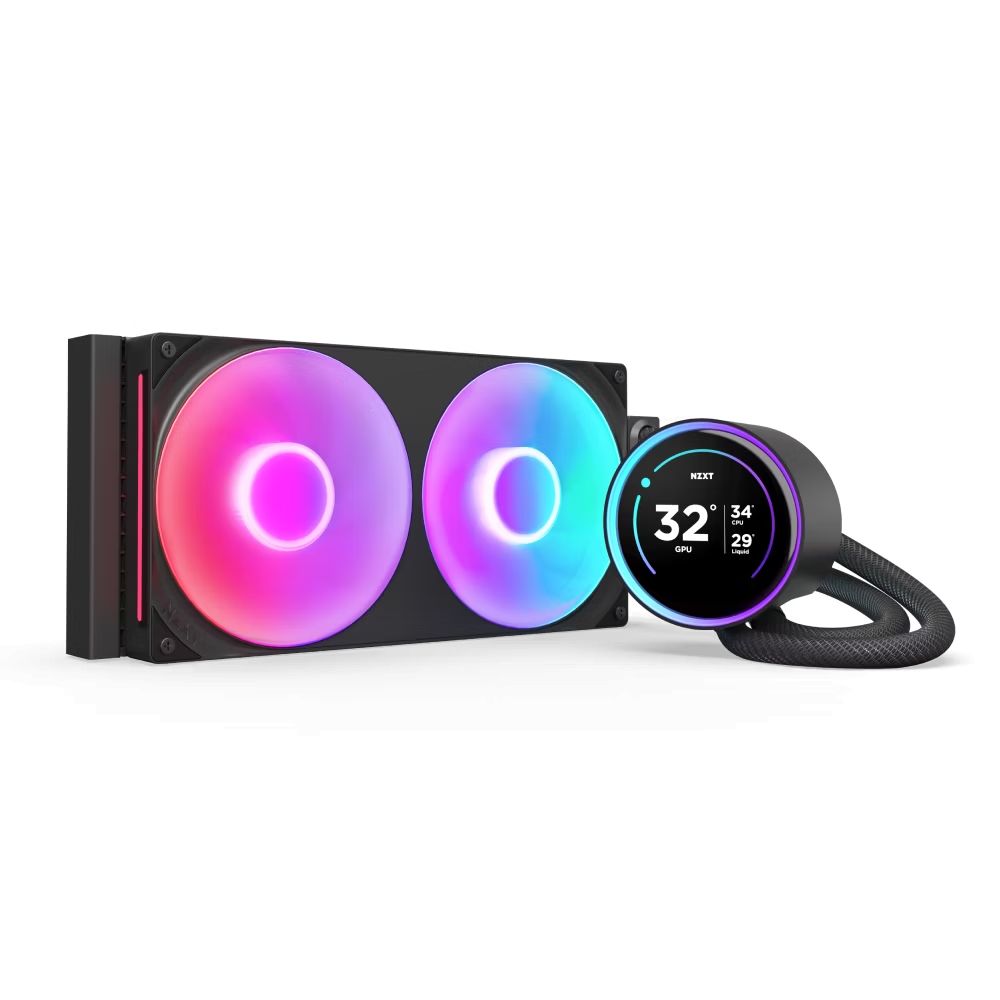 Ventilátorok, Hűtők, Előlapi panelek NZXT Kraken Elite 280 RGB (2024) Black