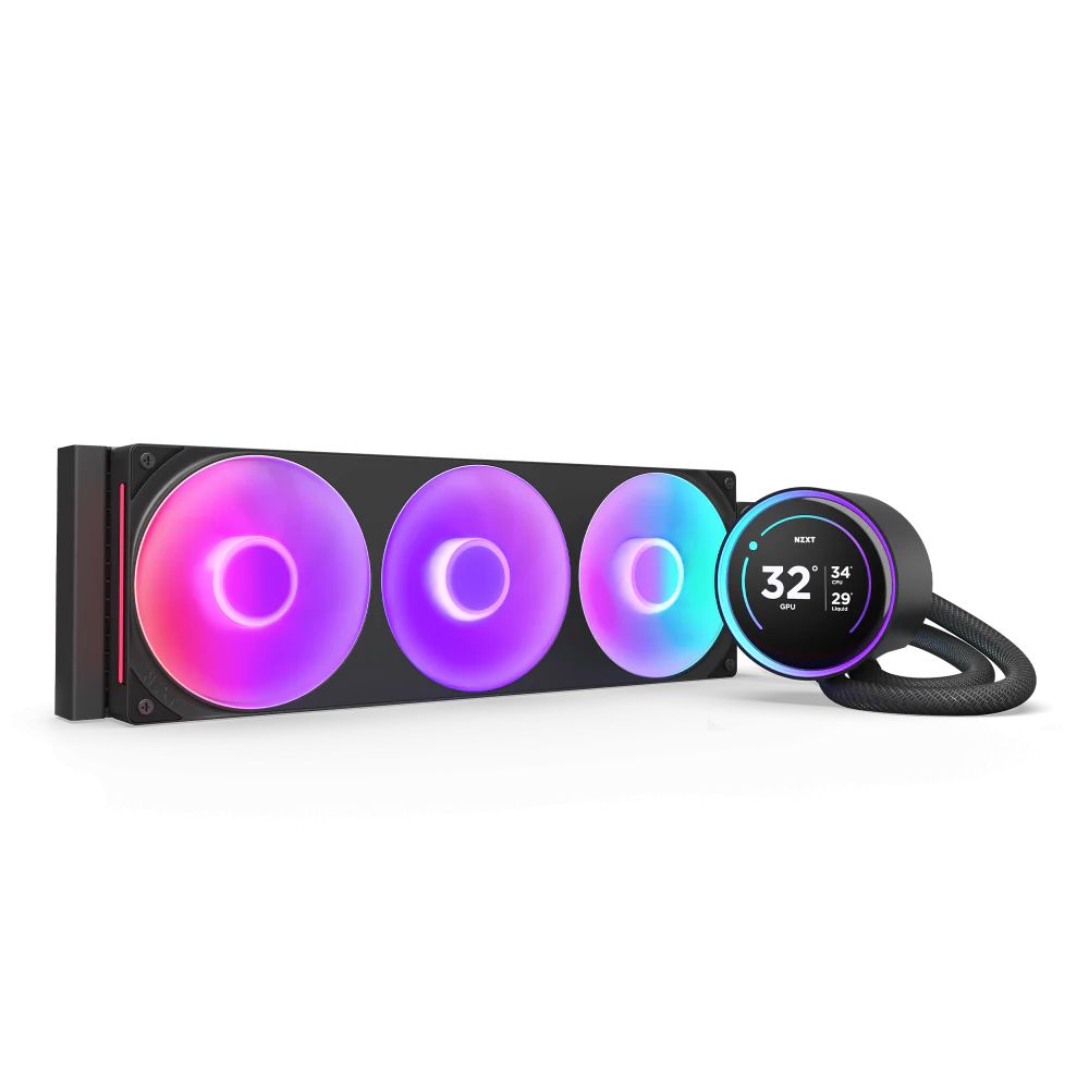 Ventilátorok, Hűtők, Előlapi panelek NZXT Kraken Elite 360 RGB V2 Black