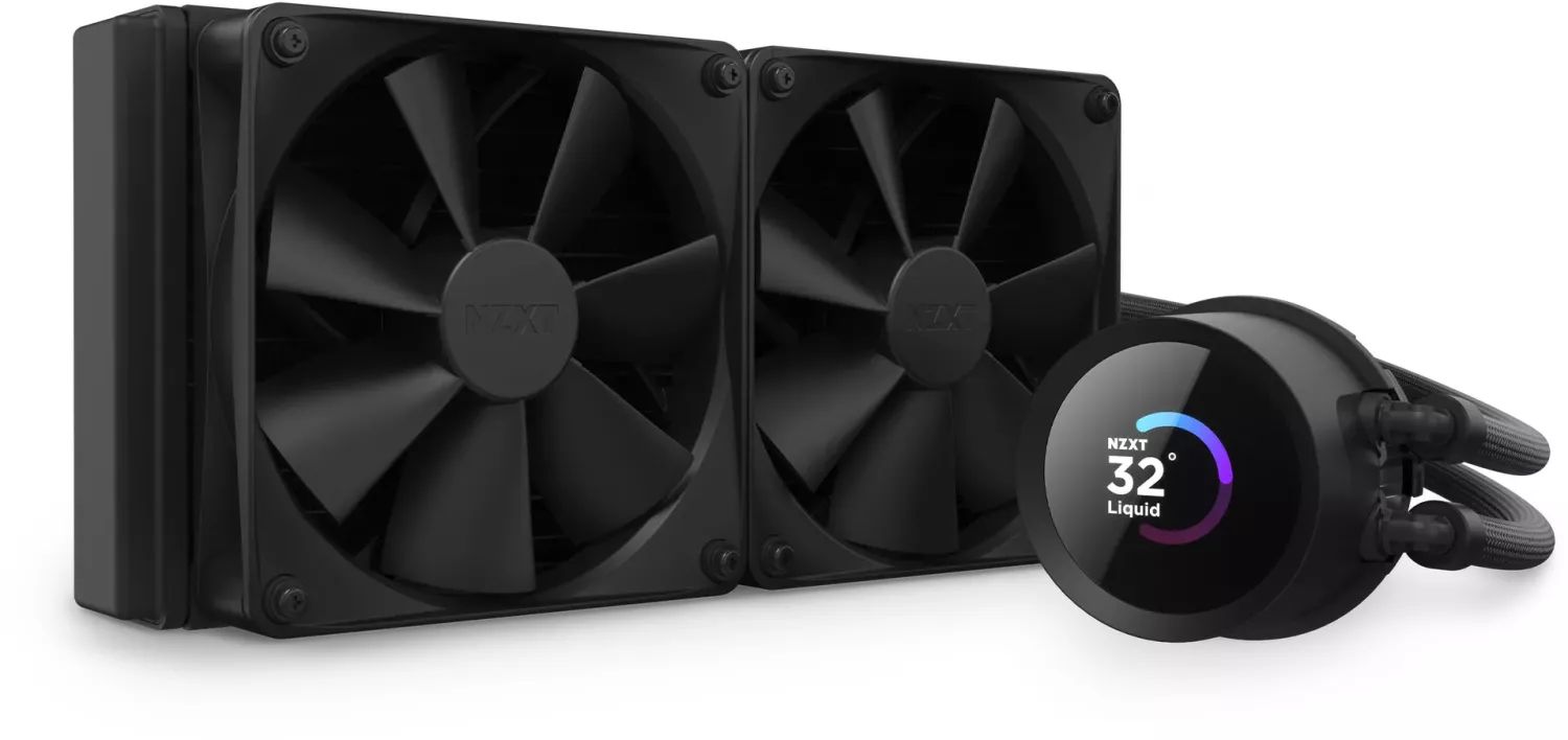 Ventilátorok, Hűtők, Előlapi panelek NZXT Kraken 240 Black