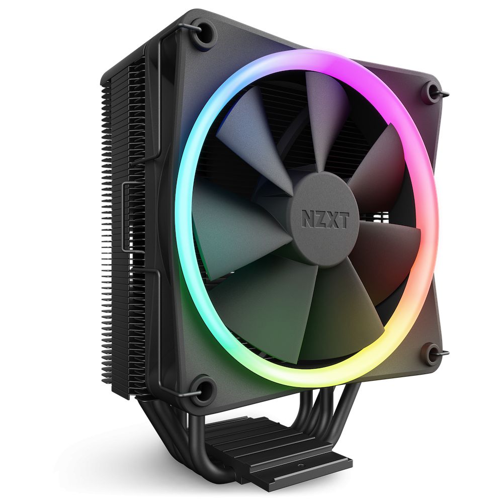 Ventilátorok, Hűtők, Előlapi panelek NZXT T120 RGB CPU Cooler Black