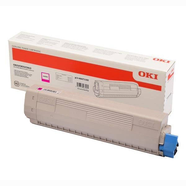 Toner Oki C823/C833/C843 Magenta toner Toner Oki C823/C833/C843 Magenta toner