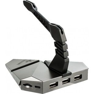 Egér Platinet Omega Varr Mouse Bungee 3in1 Combo USB2.0 Hub and microSD reader Silver