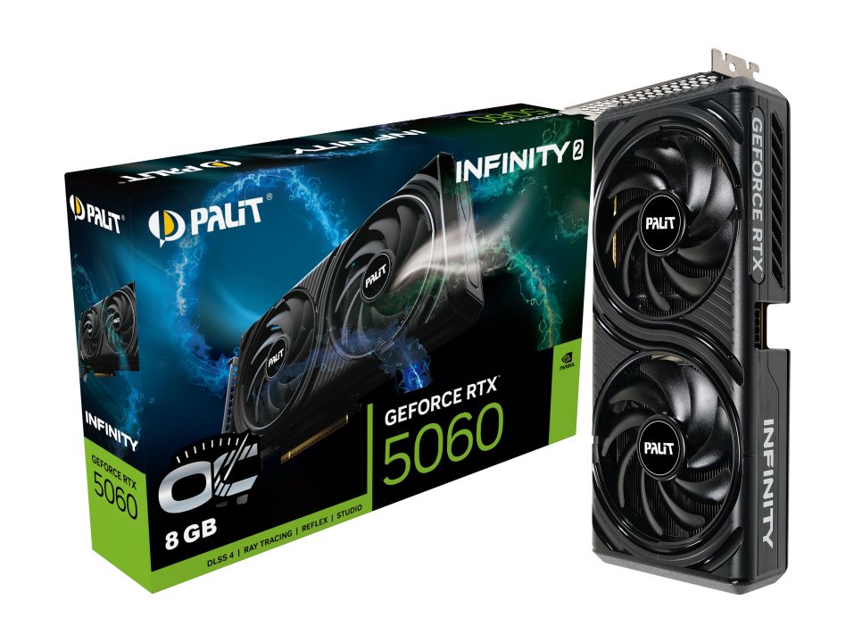 Videókártya Palit Geforce RTX5060 8GB DDR7 Infinity 2 OC