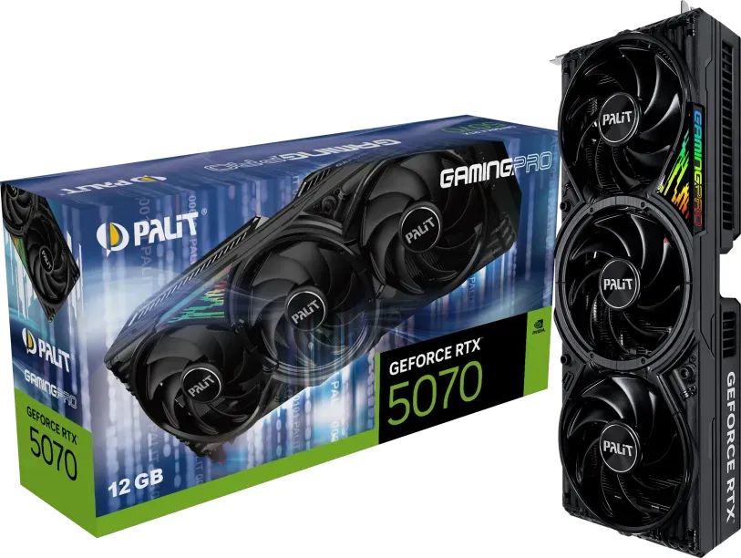 Videókártya Palit GeForce RTX5070 12GB DDR7 Gaming Pro