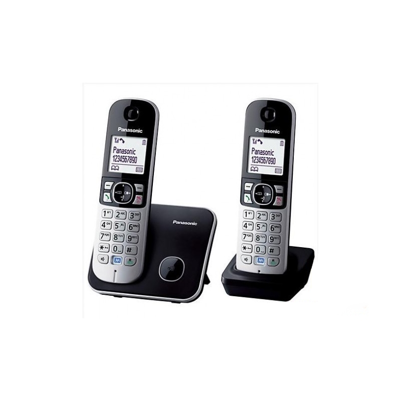 Telefon Panasonic KX-TG6812PDB DUO DECT Black