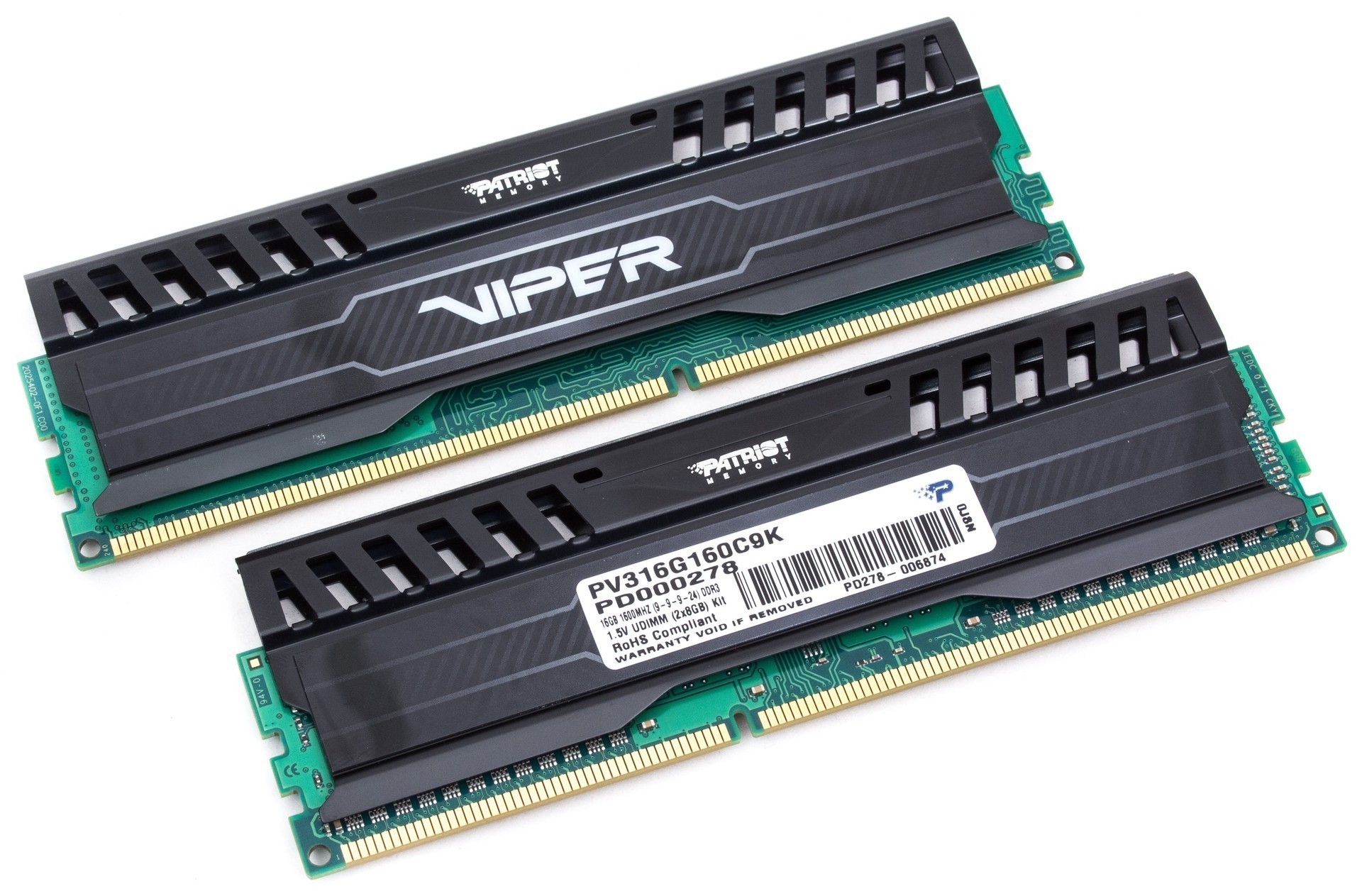 Memória Patriot 16GB DDR3 1600MHz Viper 3 Series Kit(2x8GB) CL9