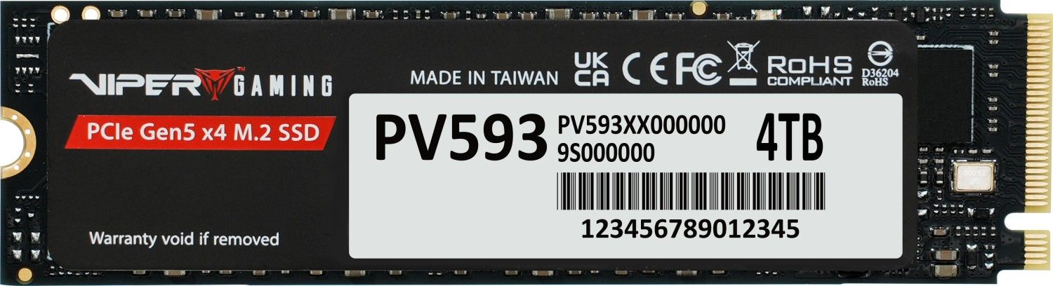 Winchester SSD Patriot 4TB M.2 2280 NVMe Viper PV593