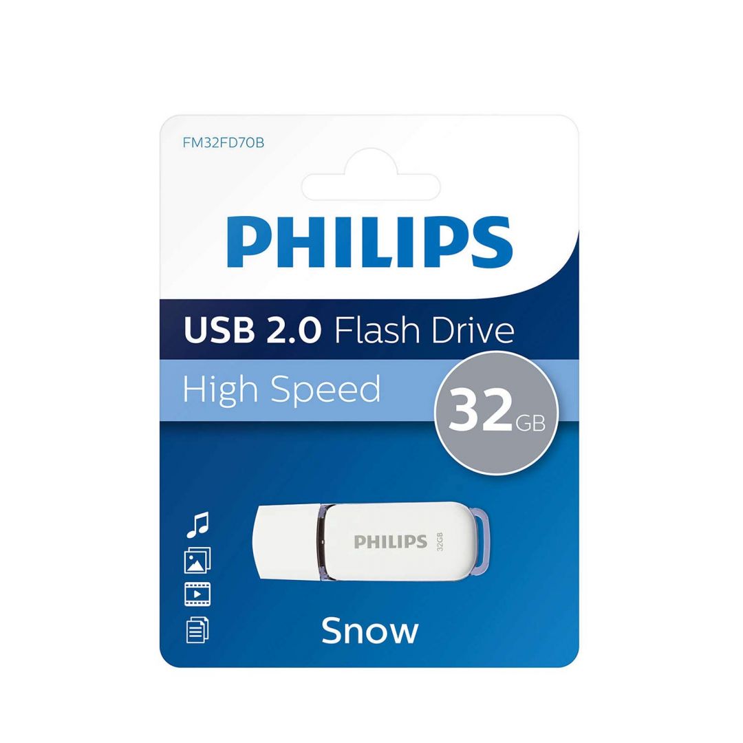 USB Flash RAM Philips 32GB USB 2.0 Snow Edition Blue