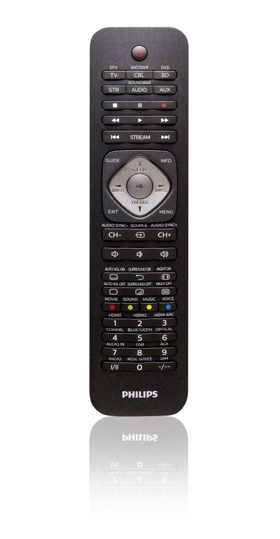 Távirányító Philips SRP5016 6IN1 Univerzális Távirányító Black