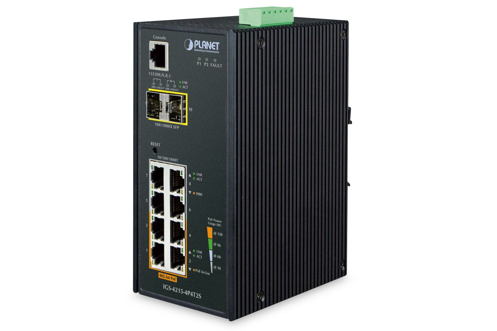 Switch Planet PLANET managed Industrial Gigabit PoE+ Switch