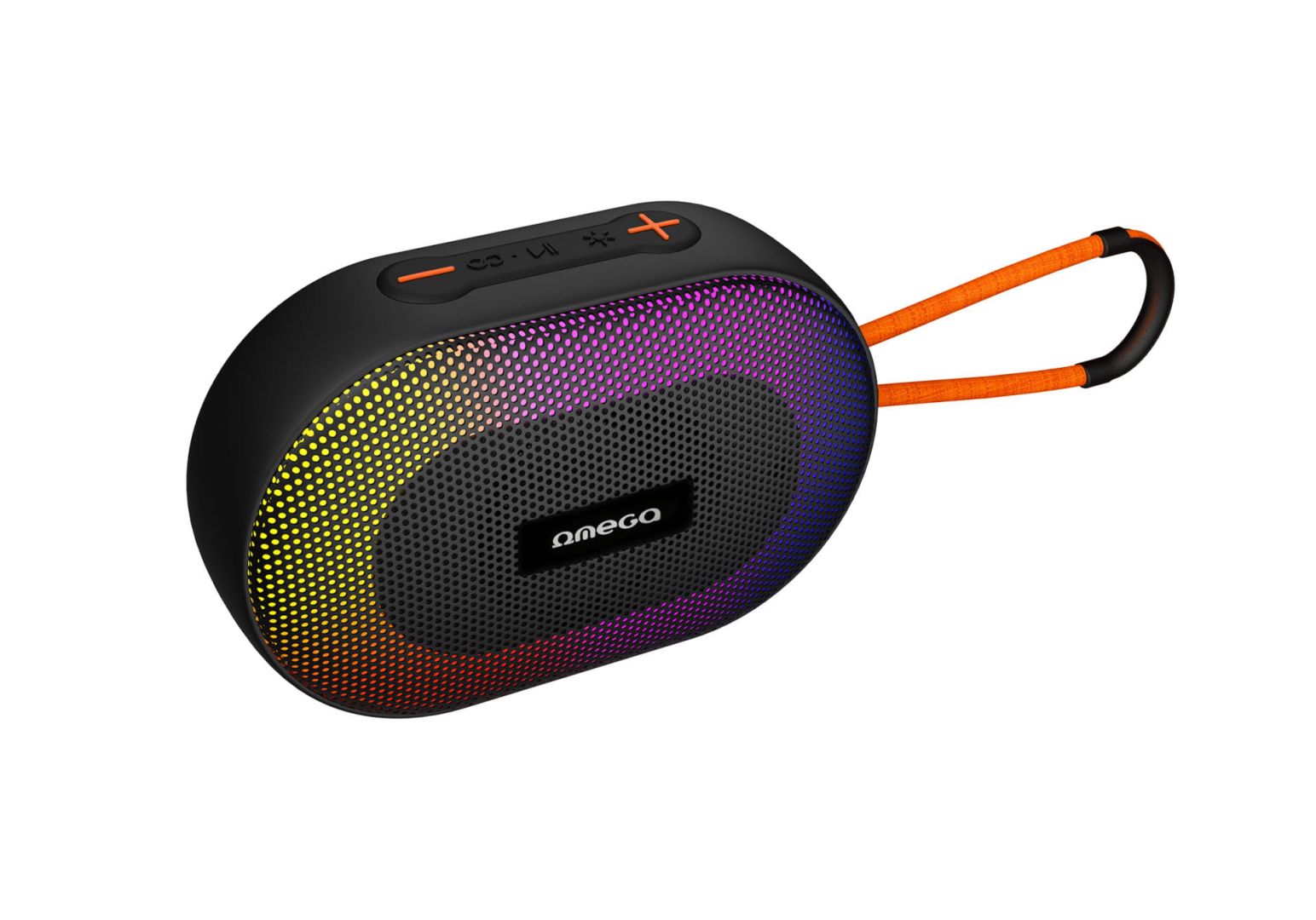 Hangszóró Platinet Omega OGQ101 RGB Bluetooth Speaker Black