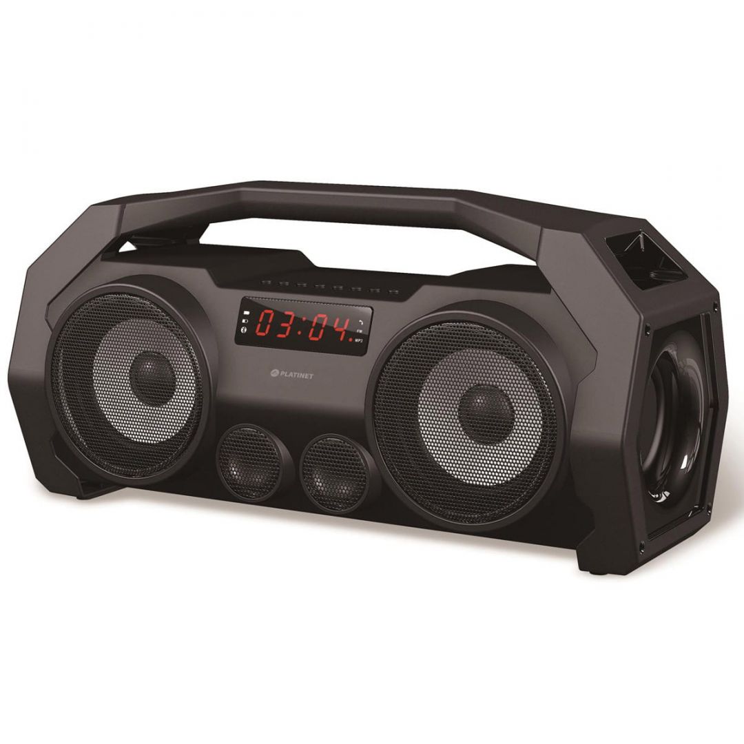 Hangszóró Platinet PMG76B Boombox 2x7W Bluetooth Speaker Black