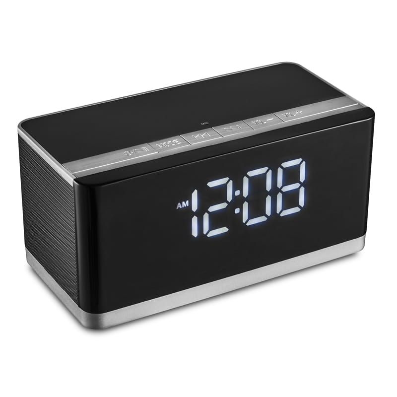 Hangszóró Platinet PMGC10A Bluetooth Speaker + Clock Black