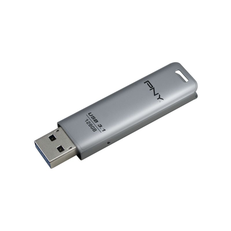 USB Flash RAM PNY 128GB Elite Steel Flash Drive USB3.1 Silver