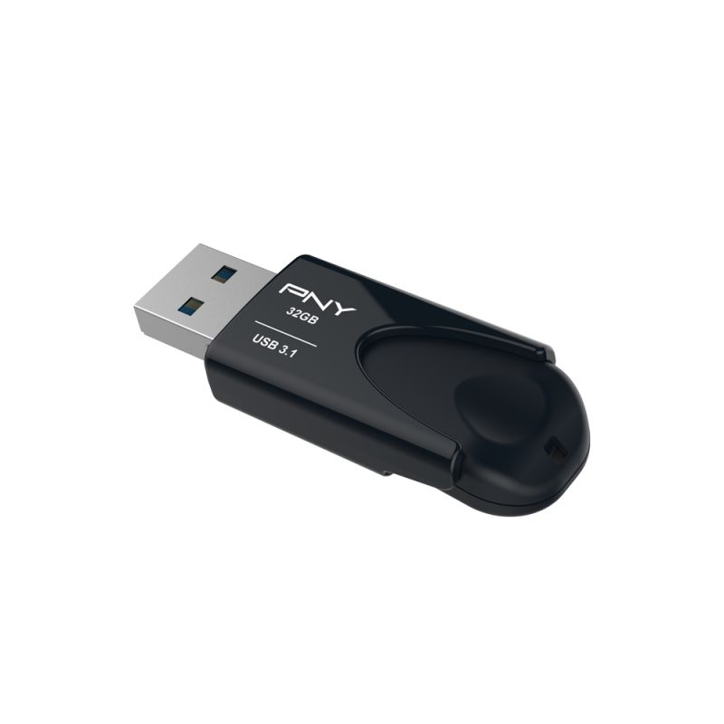 USB Flash RAM PNY 32GB Attaché 4 Flash Drive USB3.1 Black