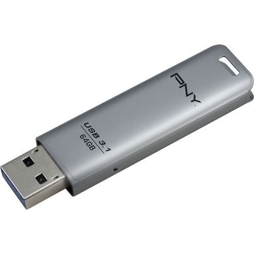 USB Flash RAM PNY 64GB Elite Steel Flash Drive USB3.1 Silver