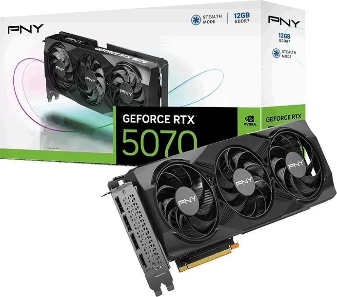 Videókártya PNY GeForce RTX5070 12GB DDR7 GAMING TRIPLE FAN