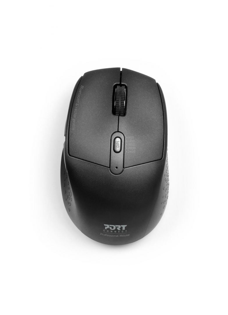 Egér Port Designs Bluetooth Wireless Mouse Black/Grey