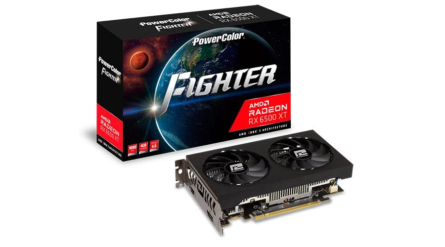 Videókártya PowerColor RX6500 XT 4GB DDR6 Fighter V3