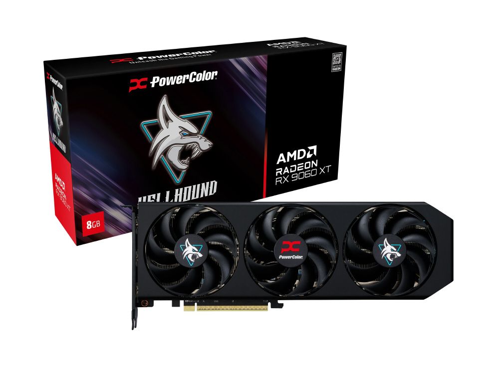 Videókártya PowerColor RX9060 XT 8GB DDR6 Hellhound
