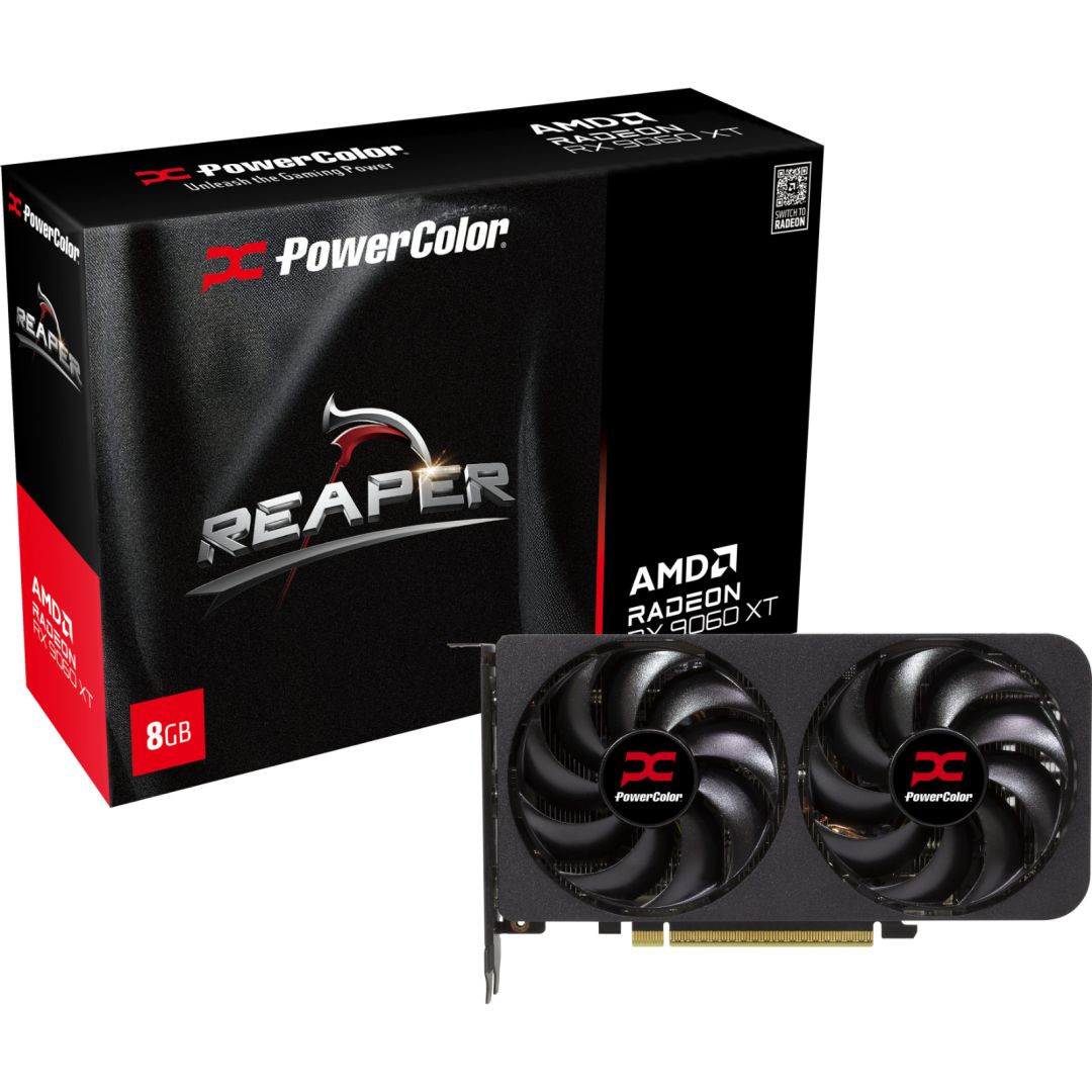 Videókártya PowerColor RX9060 XT 8GB DDR6 Reaper