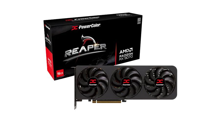 Videókártya PowerColor RX9070 16GB DDR6 Reaper
