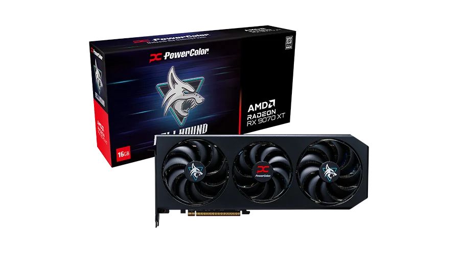 Videókártya PowerColor RX9070 XT 16GB DDR6 Hellhound