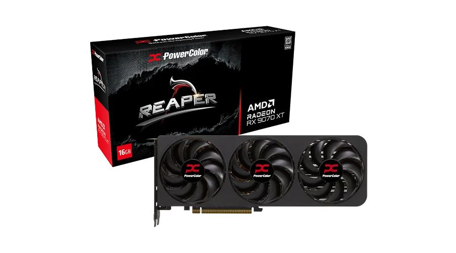 Videókártya PowerColor RX9070 XT 16GB DDR6 Reaper