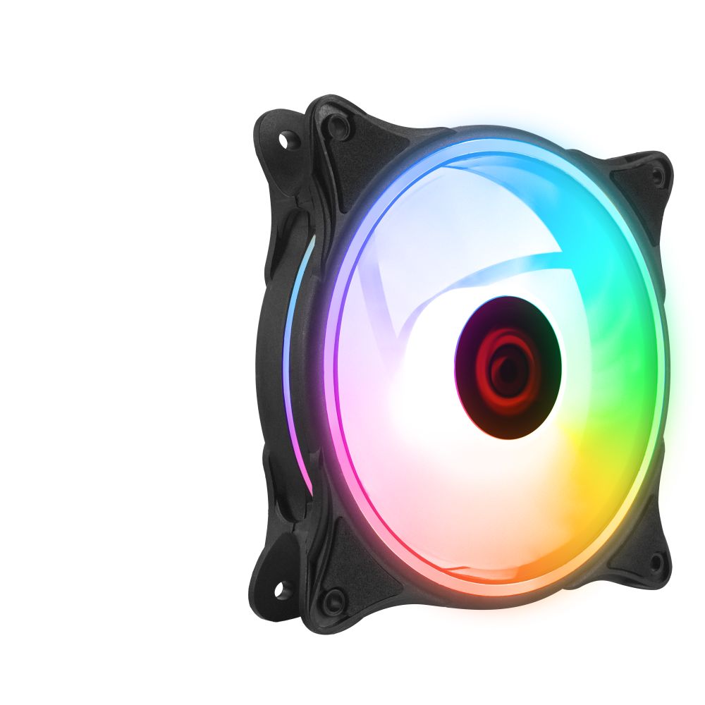 Ventilátorok, Hűtők, Előlapi panelek Rampage Glare F50 Black