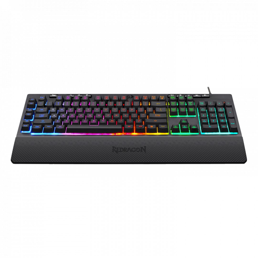 Billentyűzet Redragon Shiva RGB Membrane Gaming Keyboard Black HU