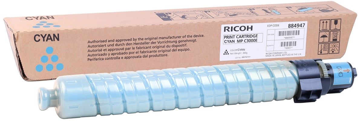 Toner Ricoh MPC2500/3000E Cyan toner