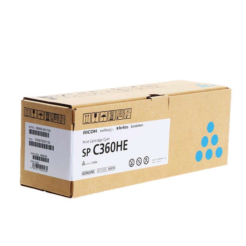 Toner Ricoh SPC360HE Cyan toner