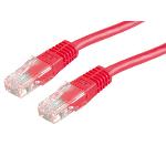Hálózati kábelek Roline CAT5e U-UTP Patch Cable 5m Red