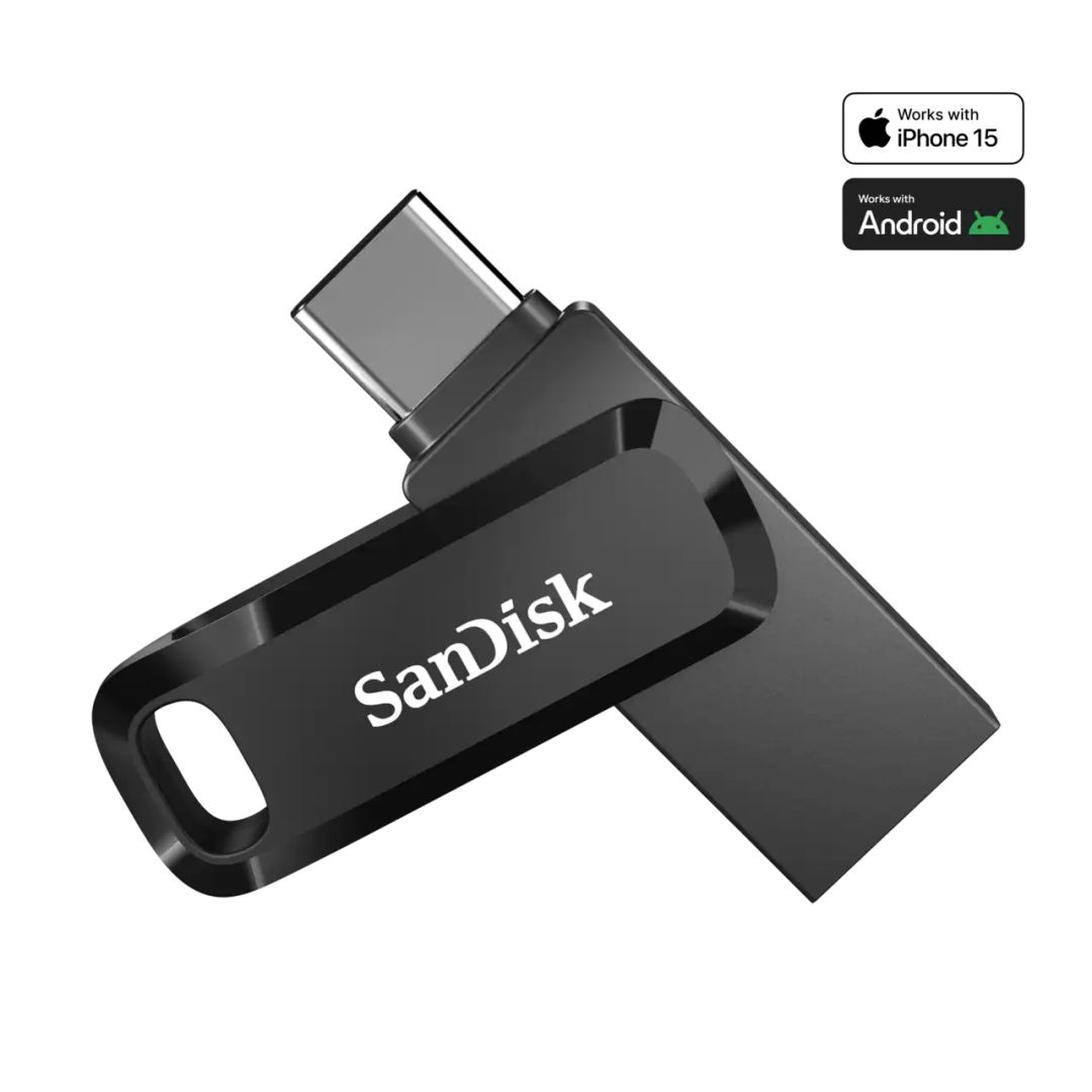 USB Flash RAM Sandisk 128GB Ultra Dual Drive Go Type-C USB3.2 Black
