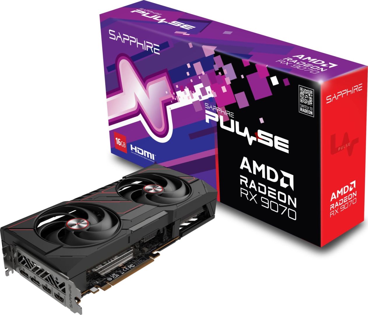 Videókártya Sapphire Radeon RX9070 16GB DDR6 Pulse OC