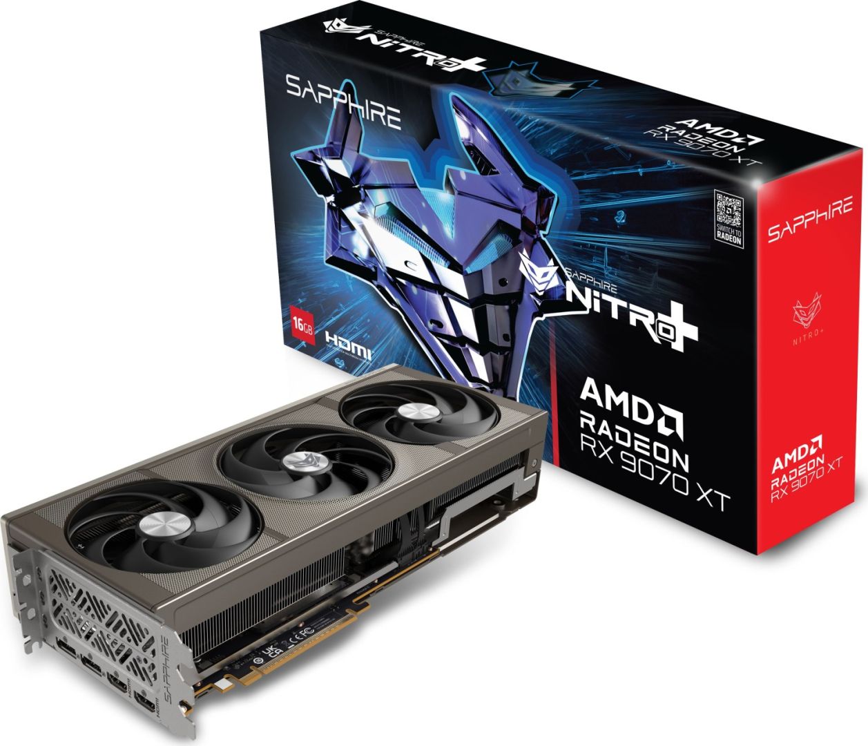 Videókártya Sapphire Radeon RX9070 XT 16GB DDR6 Nitro+