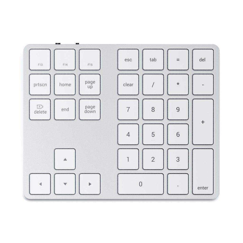 Billentyűzet Satechi Aluminum Bluetooth Extended Keypad Silver