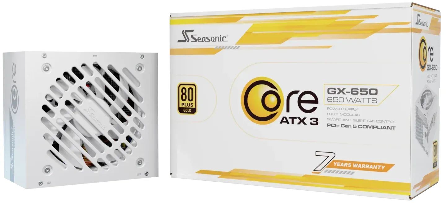 Tápegység Seasonic 650W 80+ Gold Core GX 650 White