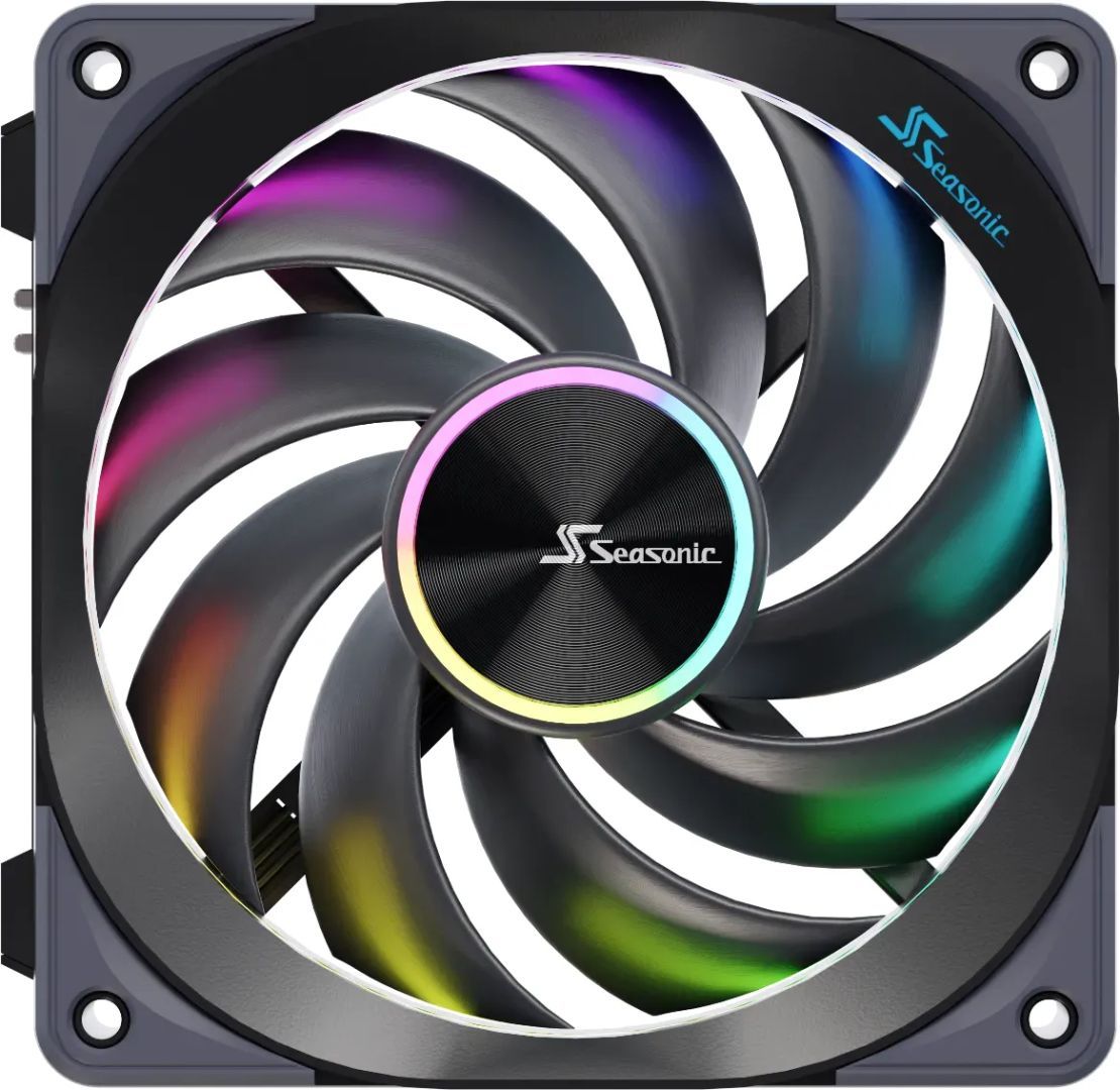 Ventilátorok, Hűtők, Előlapi panelek Seasonic MagFlow ARGB 120mm