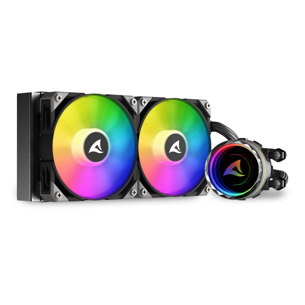 Ventilátorok, Hűtők, Előlapi panelek Sharkoon S80 RGB CPU Cooler Black