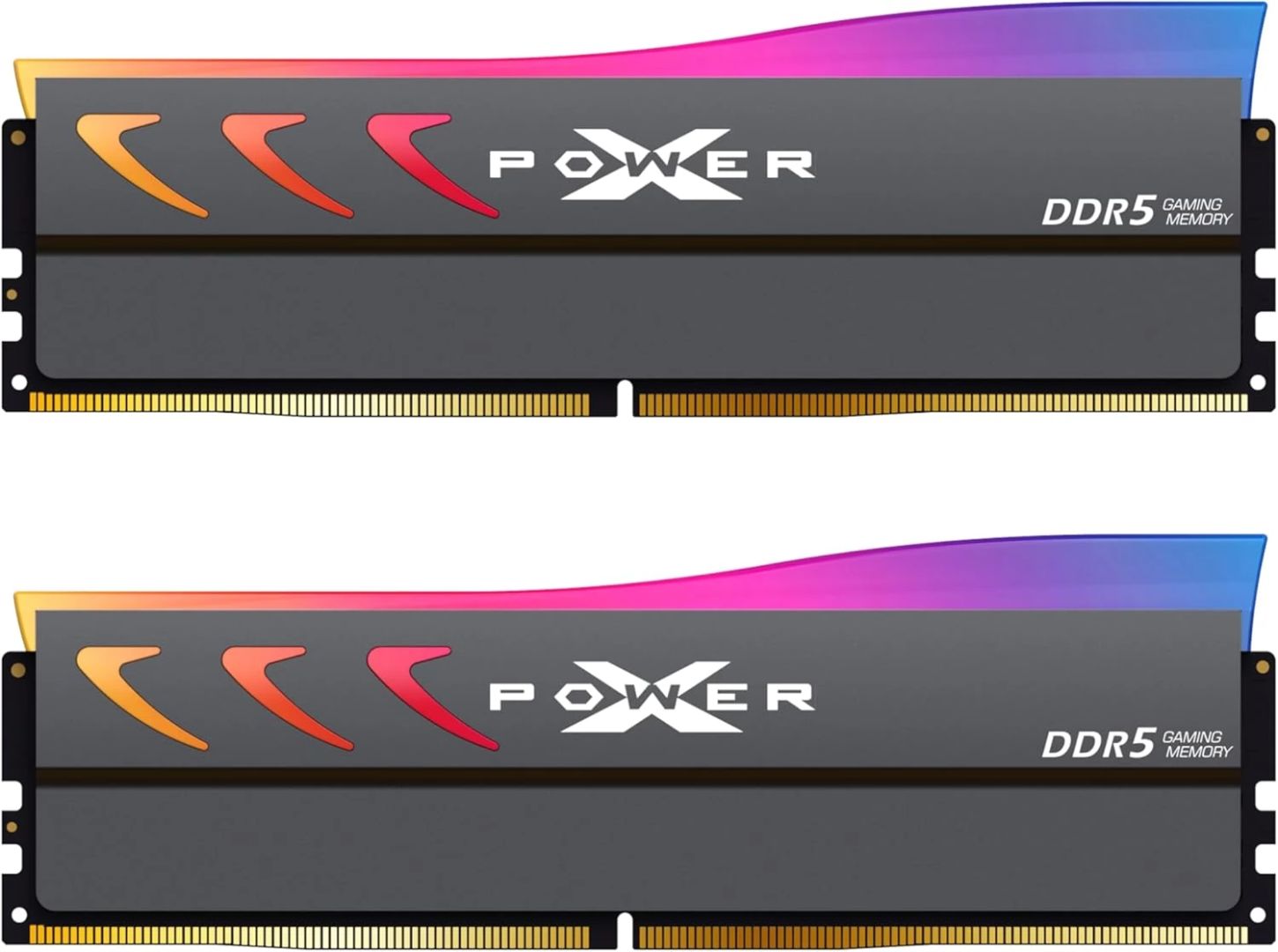 Memória Silicon Power 32GB DDR5 6000MHz Kit(2x16GB) XPower Pulse RGB Gray