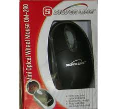 Egér Silverline OM-290 Vezetékes egér Black